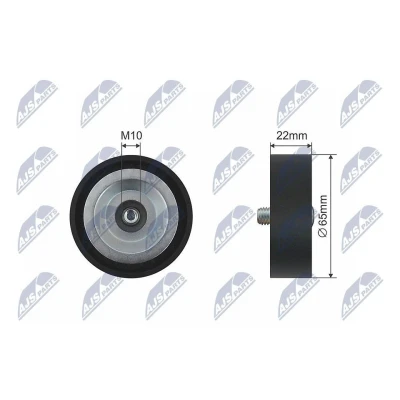 Imagem de NTY RNK KA 003 Polia de Desvio KIA: cee‘d I Carrinha, Pro Hatchback, Soul