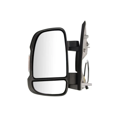 Imagem de espelho retrovisor Magneti Marelli 350315027700 esquerda preto rugoso manual Braço do curto, convexo para veículo com volante à