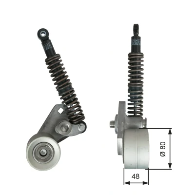 Imagem de GATES T38698 Tensor da Correia Micro V ESTART