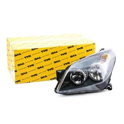Imagem de TYC 20 0390 05 2 Farol Principal esquerda H1, H7 com motor elétrico, porta lâmpadas OPEL: Astra H GTC, Van, Caravan endado,