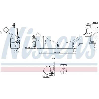 Imagem de NISSENS 996334 Depósito de Compensação Refrigerante 0,4 HONDA: CIVIC 7 Limousine, Hatchback
