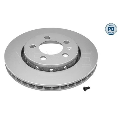 Imagem de MEYLE 115 523 0022/PD Disco de travão Eixo traseiro 256 22 5 100 ventilado Revestido a discos zinco com parafusos PD Quality