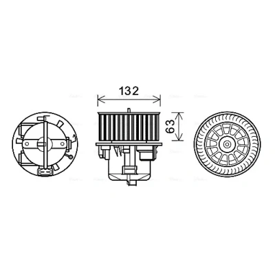 Imagem de PRASCO VO8178 Motor eléctrico, ventilador do habitáculo 12V VOLVO: S80 II