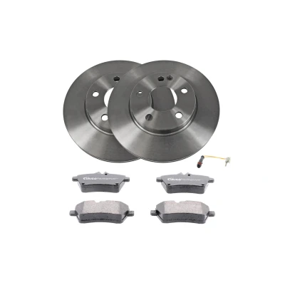 Imagem de VAICO V30 3681 Kit de travões Eixo dianteiro ventilado incl. contacto aviso desgaste