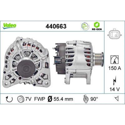 Imagem de VALEO 440663 Alternador 14V 150A NISSAN: X Trail