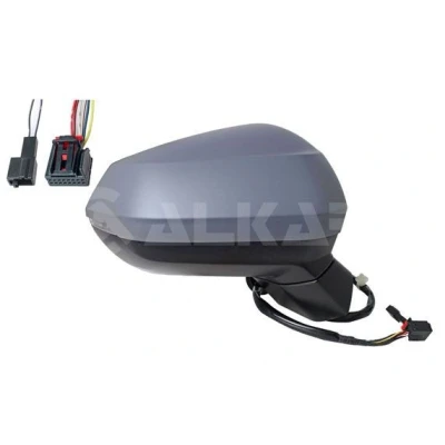 Imagem de Espelho retrovisor Alkar 9040777 à direita com subcapa elétrico aquecível, convexo para veículo volante esquerda