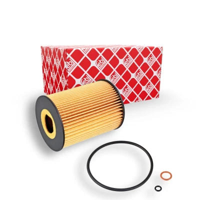 Imagem de FEBI BILSTEIN 172265 Filtro de óleo com retentor Cartucho filtrante BMW: 3 Sedan, Coupe, Cabrio