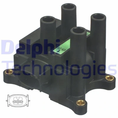 Imagem de DELPHI CE20042 12B1 Bobina de ignição 3 12 Tipo ligação SAE FORD: FIESTA 5, 4, Focus Mk1 Carrinha