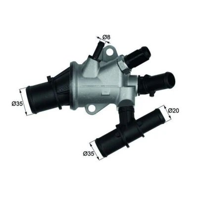 Imagem de MAHLE ORIGINAL TI 170 88 Termóstato, líquido de refrigeração ALFA ROMEO: 147