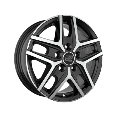 Imagem de Jante de alumínio msw 40 van 6.5x16 5x130 et55 preto brilhante