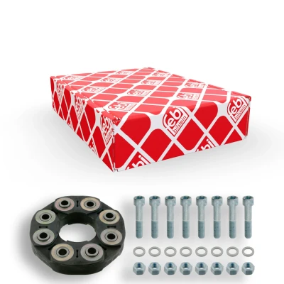 Imagem de FEBI BILSTEIN 27583 Acoplamento do Cardan 110mm 150mm BMTS Turbo NEW com parafusos, arruelas planas porcas MERCEDES BENZ: Classe C T modell