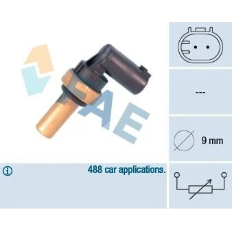 Imagem de FAE 32710 Sensor da Temperatura do Líquido de Refrigeração MERCEDES BENZ: Classe C Sedan, T modell, Vito Mixto, MITSUBISHI: COLT 6