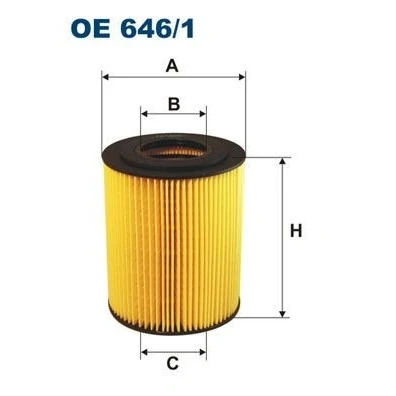 Imagem de Filtro de óleo filtron oe646/1