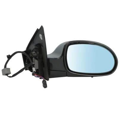 Imagem de Espelho retrovisor Tyc 305 0019 à direita com subcapa convexo, tom azul, aquecível, sensor de temeperatura, para regulação eléctrica dos espelhos