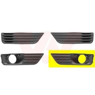 Imagem de VAN WEZEL 1863593 Grelha de Pára Choques com furo/s para os faróis nevoeiro à frente, lado esquerdo FORD: Focus 2 Kombi,