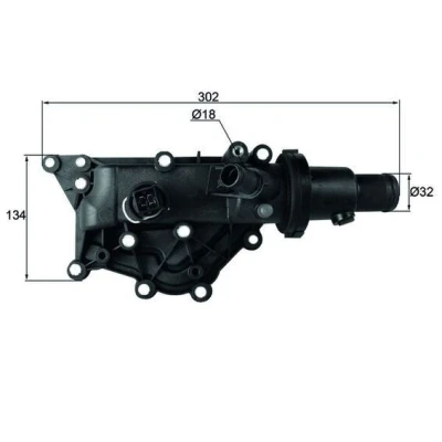 Imagem de MAHLE ORIGINAL TH 60 89 Termóstato, líquido de refrigeração com junta sensor RENAULT: MEGANE 2 Kombi, 3 Grandtour, Coupe