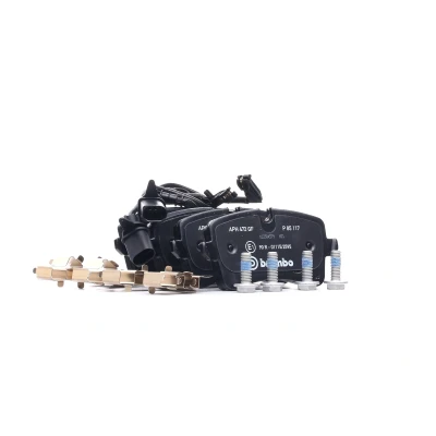 Imagem de BREMBO P 85 117 Jogo de pastilhas para travão disco incl. contacto aviso desgaste com parafusos pinça acessórios