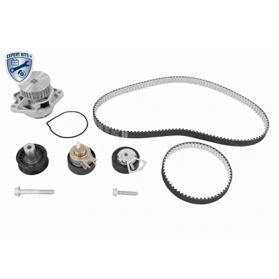 Imagem de VAICO V10 50114 BEK bomba de Água + Kit Correia Distribuição com água, sem suporte parafusos, porca 130 VOLKSWAGEN: Golf 4