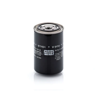 Imagem de MANN FILTER W 940/4 Filtro de óleo 3/4 16 UNF 2B com uma válvula retenção aparafusado