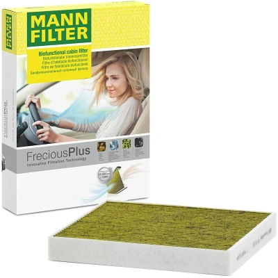 Imagem de MANN FILTER FP 24 021 Filtro, ar do habitáculo Filtro de carvão ativado com polifenol 217 240 32