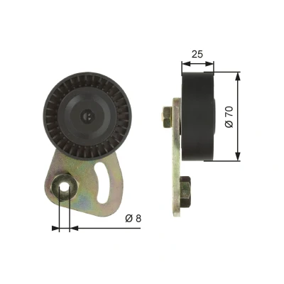 Imagem de GATES FleetRunner Micro V Kit T39019 Polia Tensora LAND ROVER: Freelander I SUV