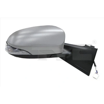 Imagem de Espelho retrovisor Tyc 336 0074 esquerda com subcapa para regulação eléctrica dos espelhos, convexo, aquecível TOYOTA: Yaris III Hatchback