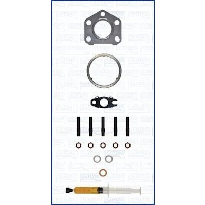 Imagem de AJUSA JTC11902 Kit de montagem, turbocompressor with studs, syringe oil com juntas instruções montagem FIAT: 500 Hatchback