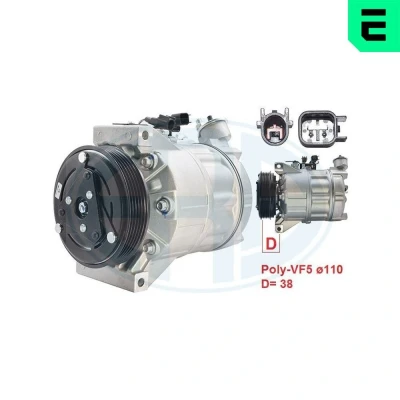 Imagem de ERA 670090 Compressor PAG 46 R134a VOLVO: S60 II, XC60 I, FORD: S Max Mk1, MONDEO 4 Turnier