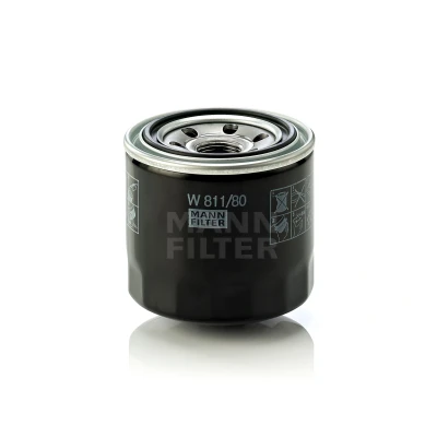 Imagem de MANN FILTER W 811/80 Filtro de óleo M 20 X 1.5 com uma válvula retenção aparafusado HYUNDAI: SANTA FE 2, Getz, Accent I Sedan, MAZDA: 5