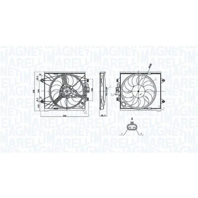 Imagem de Ventilador, refrigeração do motor MAGNETI MARELLI 069422893010