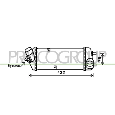 Imagem de PRASCO HN019N001 Intercooler