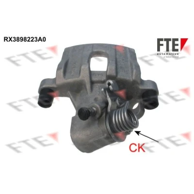 Imagem de FTE 9290629 Pinça de travão cinzento Alumínio Eixo traseiro esquerdo sem suporte VOLVO: V50, S40 II, MAZDA: 3 Hatchback, FORD: FOCUS