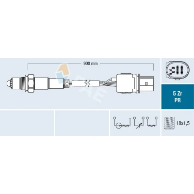 Imagem de FAE 75032 Sonda lambda VOLKSWAGEN: Passat B6 Sedan, Variant, AUDI: A8 D3