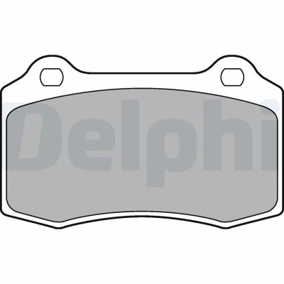 Imagem de DELPHI LP1700 Jogo de pastilhas para travão disco não preparado indicador aviso desgaste com chapa anti ruído sem acessórios