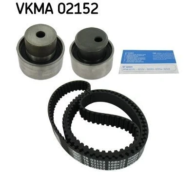 Imagem de SKF VKMA 02152 Jogo de correias dentadas 168 com perfil dentado arredondado FIAT: Punto I Hatchback, Palio Weekend, Uno Hatchback