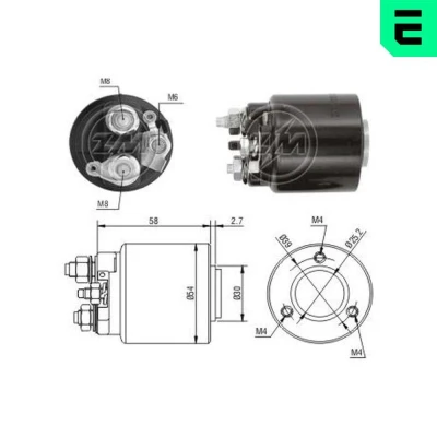 Imagem de ERA ZM591 Interruptor electromagnético, motor de arranque FIAT: Stilo Hatchback, OPEL: Astra G Caravan, Corsa B H Hatchback