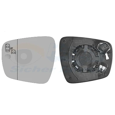 Imagem de VAN WEZEL 4424835 Vidro Espelho esquerda RENAULT: GRAND SCENIC 4, Espace 5, Kadjar endado, norauto, oscaro, mister auto