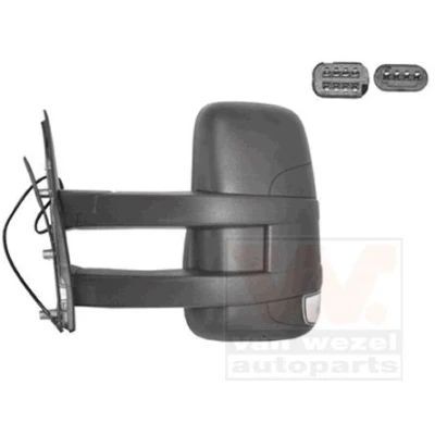 Imagem de Espelho retrovisor Van Wezel 2815817 esquerda completo, convexo, para regulação eléctrica dos espelhos, aquecível, com sensor de temeperatura,