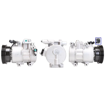 Imagem de LUCAS ACP01115 Compressor PAG 46 com juntas HYUNDAI: i20 I Hatchback