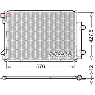 Imagem de DENSO DCN47008 Condensador com secador R 134a