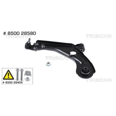 Imagem de TRISCAN 8500 28580 Braço de suspensão com articulação suspensão/guia, apoio borracha transversal Chapa aço 16,5