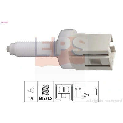 Imagem de EPS 1.810.077 Interruptor de luz stop mecânico M12x1,5 Made in Italy OE Equivalent