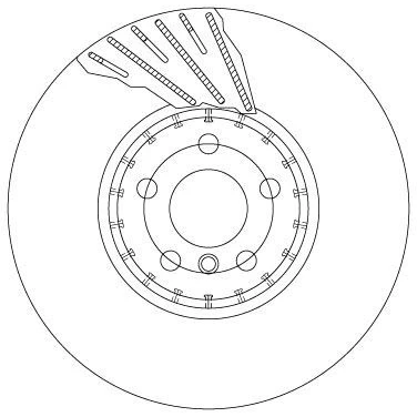 Imagem de TRW DF6891S disco de travão 348 36 5 112 ventilado, duas peças alto carbono BMW: 6 Gran Turismo, Sedan, Touring