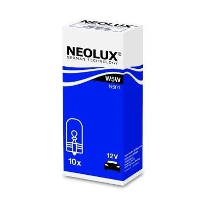 Imagem de NEOLUX N501 Lâmpada 12V 5W W5W NISSAN: TERRANO 2, Qashqai / Qashqai+2 I, PEUGEOT: 206 Hatchback, CITROËN: Saxo Hatchback