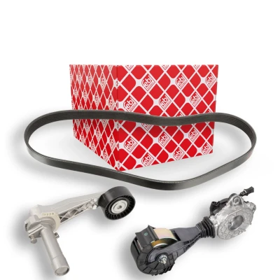 Imagem de FEBI BILSTEIN 107425 Jogo de correias trapezoidais estriadas com elemento tensor MINI: Hatchback, Countryman, Clubman