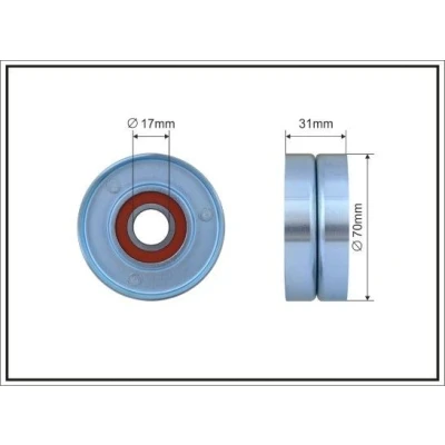 Imagem de CAFFARO 314 00 Polia Tensora JEEP: Grand CHEROKEE 2, CHRYSLER: Voyager / 3