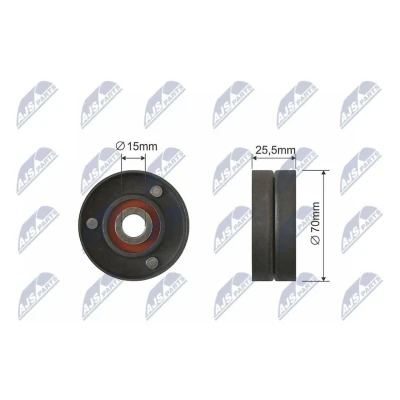 Imagem de NTY RNK BM 040 Rolo tensor, correia trapezoidal 70mm