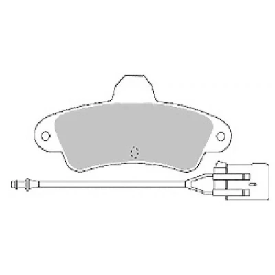 Imagem de MAPCO 6392 Jogo de pastilhas para travão disco Eixo traseiro incl. contacto aviso desgaste com chapa anti ruído FORD: MONDEO 1