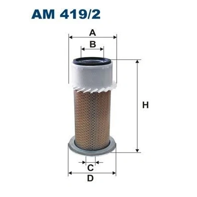 Imagem de FILTRON AM 419/2 Filtro de ar 394 195 Cartucho filtrante