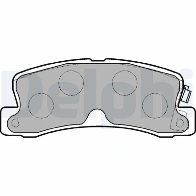 Imagem de DELPHI LP834 Jogo de pastilhas para travão disco com avisador sonoro desgaste sem chapa anti ruído acessórios TOYOTA: Corolla VIII Liftback